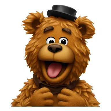 Fozzie Bear coughing sticker