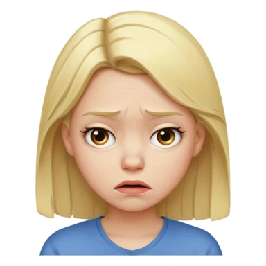 frustrated girl sticker