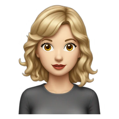 taylor swift as a physicist hyperrealistic sticker