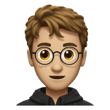 Harry potter with scar on forehead sticker