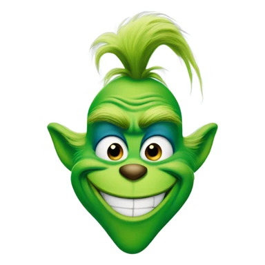 blue grinch sticker
