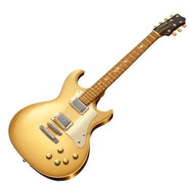 cinematic-realistic-guitar,-polished-metal,-warm-golden-reflections-dancing-along-its-surface,-soft-hands-carefully-positioned-over-the-keys,-glowing-with-an-elegant-and-airy-charm. sticker
