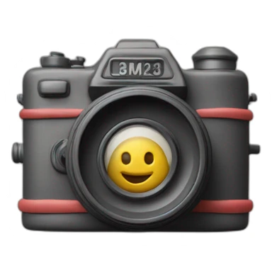 Plasticine slr film camera sticker