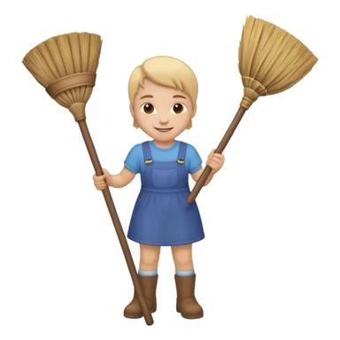 Emoji to encourage kids to do chores - should contain something about house chores sticker