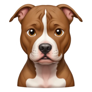 pitbull with tattoo sticker