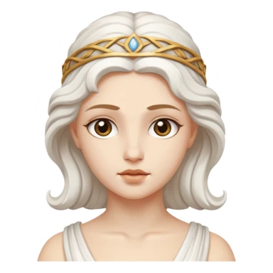 greek goddess sculpture face sticker