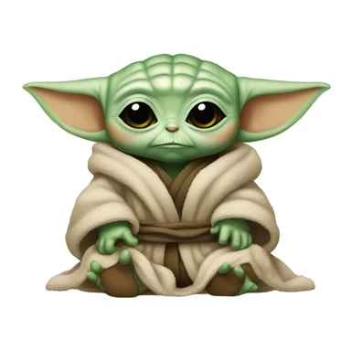 Baby yoda dormindo sticker