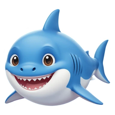 black Baby Shark sticker