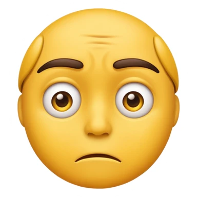 worried emoji face from WhatsApp sticker