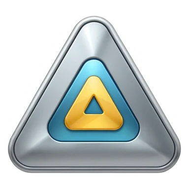 Troj uhelník jako play button sticker