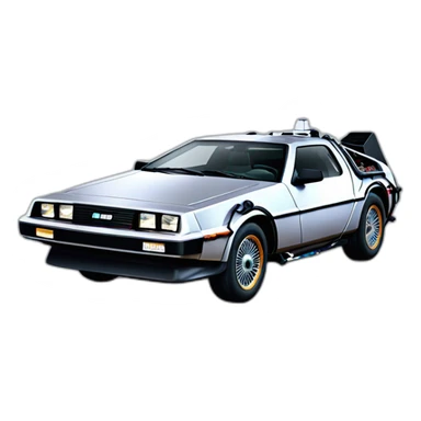 back to the future car sticker