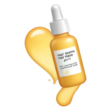 Hair serum sticker