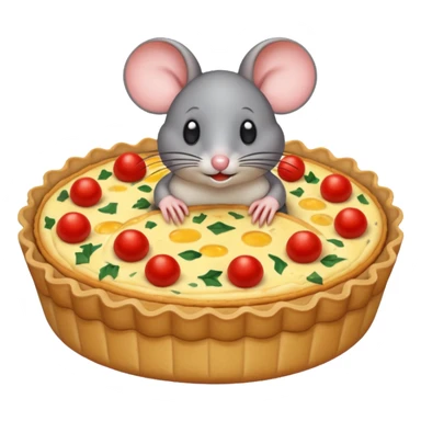 A mouse quiche sticker