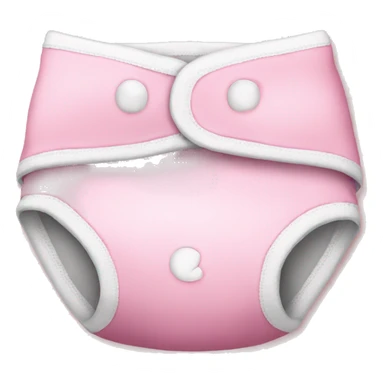 Pink diaper cover sticker