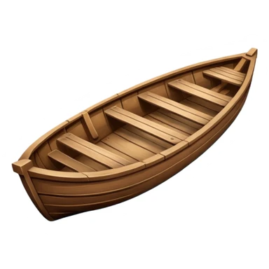 Brown boat sticker