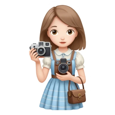 aestetic camera cottage core cute light sticker