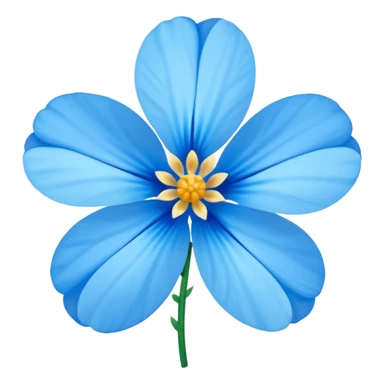 Flor del pensamiento celeste sticker