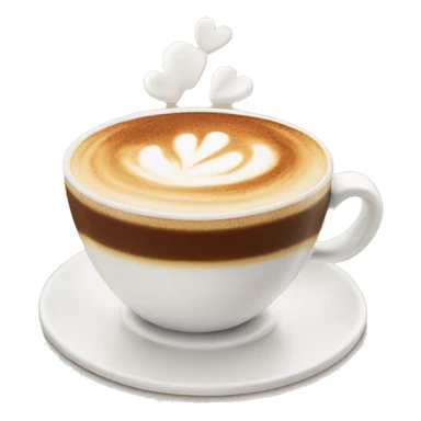 Cappuccino with rosetta  sticker