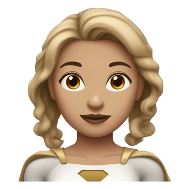 superwoman neutral skin tone sticker