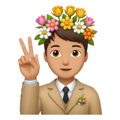💐 and middle fingers remove the person more flowers, middle fingers only with non metallic hands. Top left is closest so far. Fix so that there are five fingers not six and the middle one shoulder be up sticker