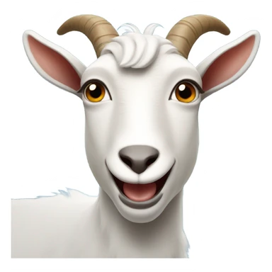 Goat saying okay sticker