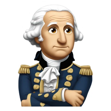 George Washington begging for mercy sticker