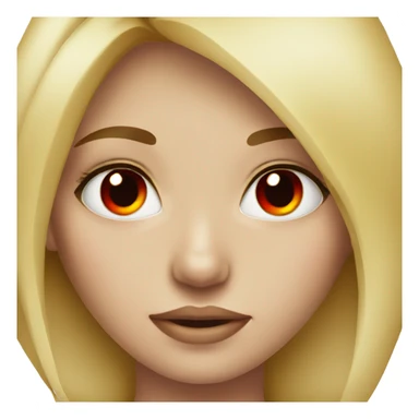 red eyes girl blonde hair  sticker