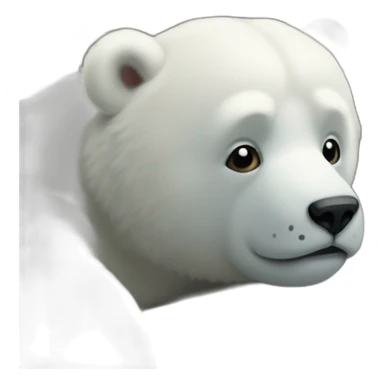 ours polaire sur la banquise sticker