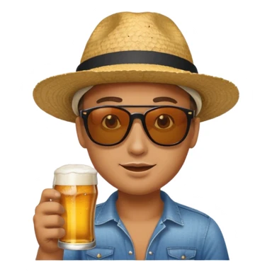 Drinking beer on friday after work sticker