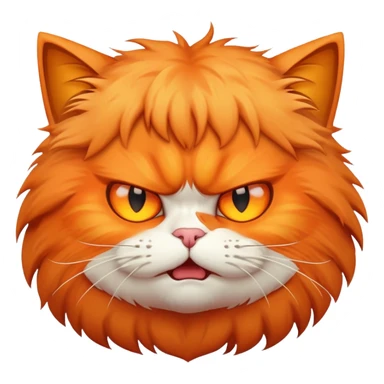 Gato enfadado sticker