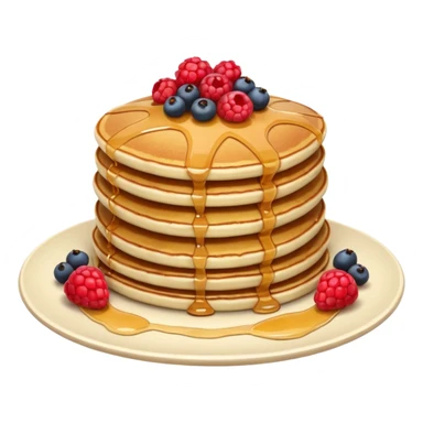 Pancakes with berries on top sticker