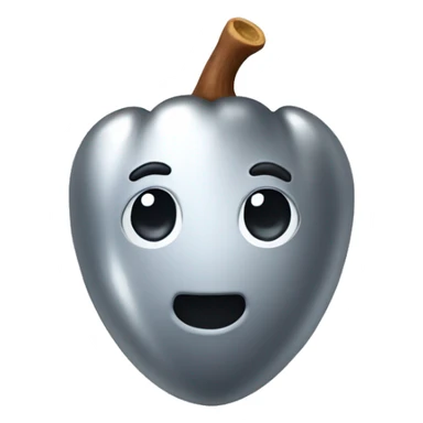 SINGLE sparkling silver acorn sticker