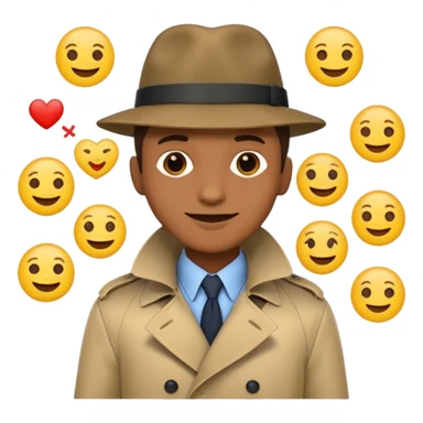 a detective film - several emojis sticker