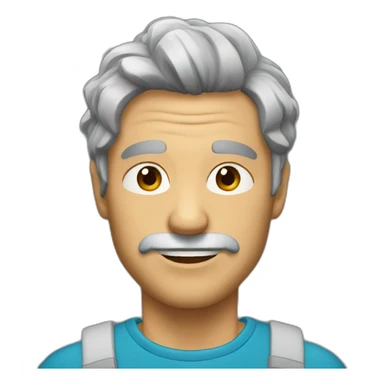 Old with dark gray hair crossfiter sticker