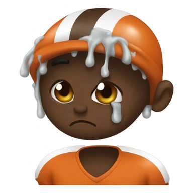 Browns fan vomits sticker