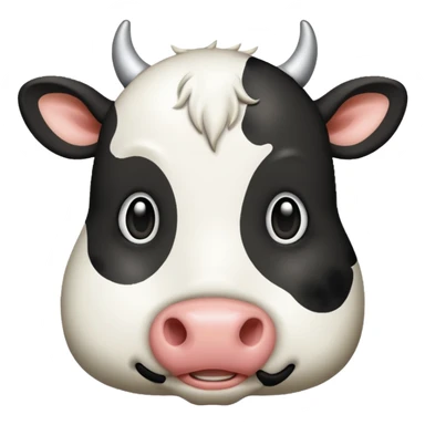 Cow print journal sticker