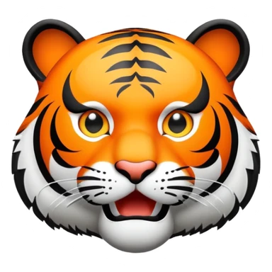 tiger face with AFK speech bubble for Twitch emote sticker