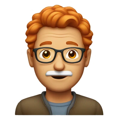 red-haired grandfather sticker