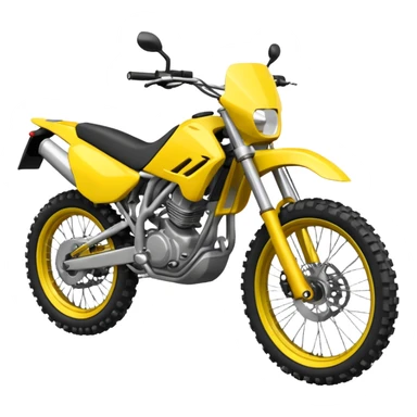 yellow enduro bike sticker