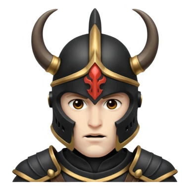 ares god of war black armour horned helmet sticker