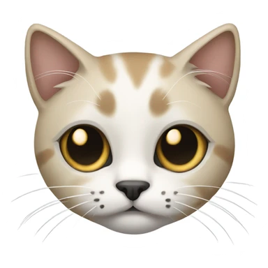  dark beige and white Cat with black spot near the nose sticker