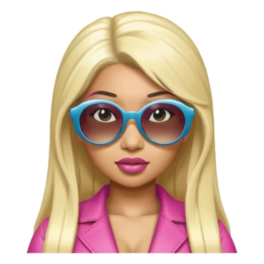 Nicki Minaj wear sunglasses sticker