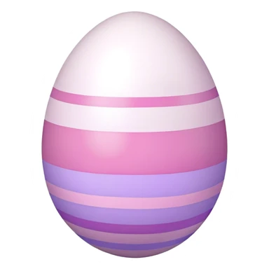 Egg with pastel purple and pink stripes sticker
