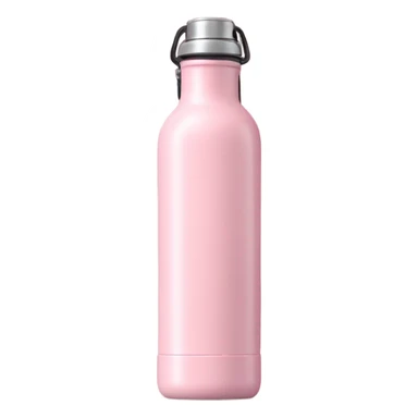 Baby Pink metal water bottle, metal canteen, tall and skinny sticker