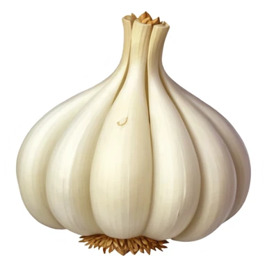 minced garlic emoji - garlic clove with minced garlic at one side sticker