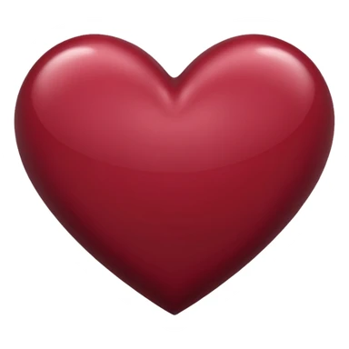 Maroon heart sticker