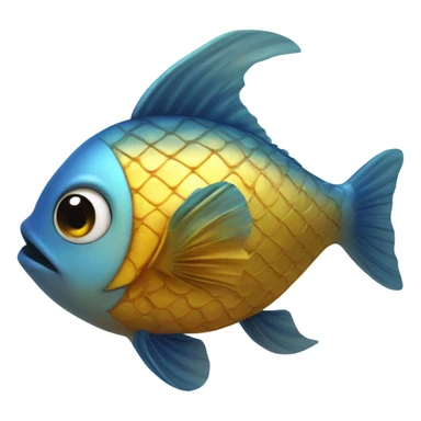 golden fish with a g on it sticker
