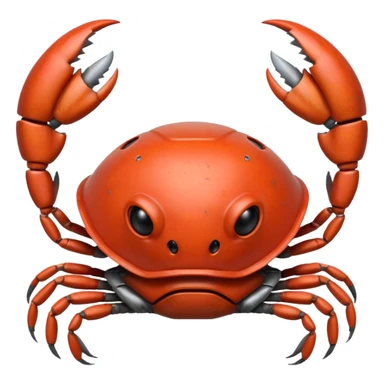 crab with helmet sticker