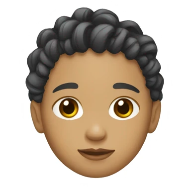 light skin kid with stater locs sticker