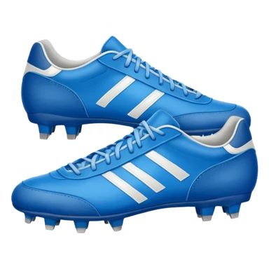 blue football shoes sticker
